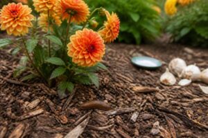 Dahlien vor Schnecken schützen: Warum grobes Mulchmaterial oft besser wirkt als Hausmittel