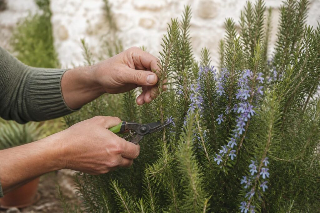 Rosmarin nach der Blüte schneiden: So bleibt der Strauch dicht und verholzt nicht unnötig