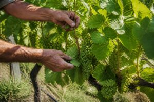 Weinreben im Juli auslichten: Diese Blätter dürfen weg, damit die Trauben mehr Sonne bekommen